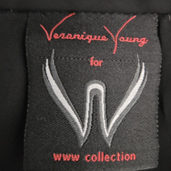 VERONIQUE YOUNG Women's Black Layered Wide Leg Palazzo Pants‎ Size 4 (28x28) - Picture 5 of 10